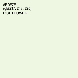 #EDF7E1 - Rice Flower Color Image