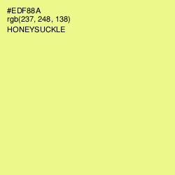 #EDF88A - Honeysuckle Color Image