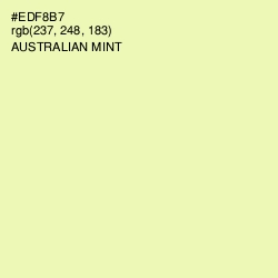 #EDF8B7 - Australian Mint Color Image