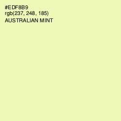 #EDF8B9 - Australian Mint Color Image