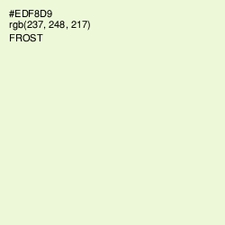 #EDF8D9 - Frost Color Image