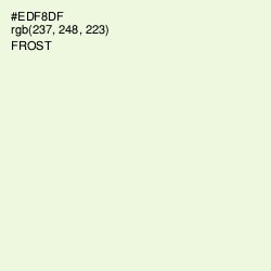 #EDF8DF - Frost Color Image