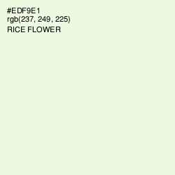 #EDF9E1 - Rice Flower Color Image