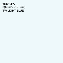 #EDF9FA - Twilight Blue Color Image