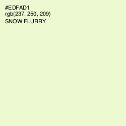 #EDFAD1 - Snow Flurry Color Image