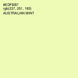 #EDFBB7 - Australian Mint Color Image