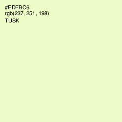 #EDFBC6 - Tusk Color Image