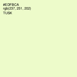 #EDFBCA - Tusk Color Image