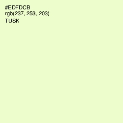 #EDFDCB - Tusk Color Image