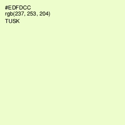 #EDFDCC - Tusk Color Image