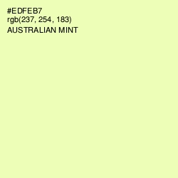 #EDFEB7 - Australian Mint Color Image