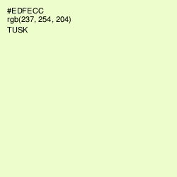 #EDFECC - Tusk Color Image