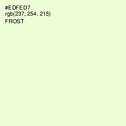 #EDFED7 - Frost Color Image