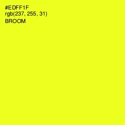 #EDFF1F - Broom Color Image