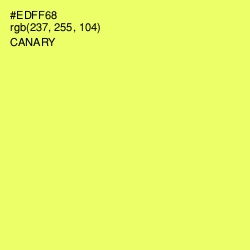 #EDFF68 - Canary Color Image