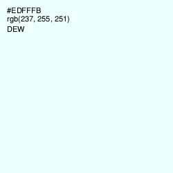 #EDFFFB - Dew Color Image