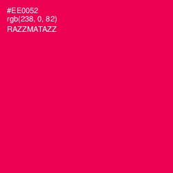 #EE0052 - Razzmatazz Color Image