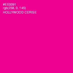 #EE0091 - Hollywood Cerise Color Image