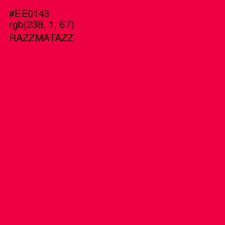 #EE0143 - Razzmatazz Color Image