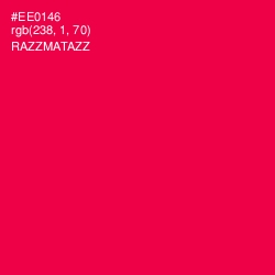 #EE0146 - Razzmatazz Color Image