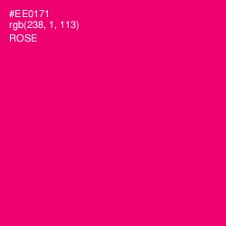 #EE0171 - Rose Color Image
