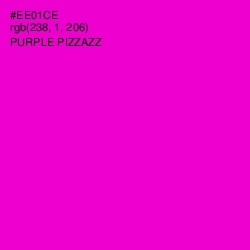 #EE01CE - Purple Pizzazz Color Image