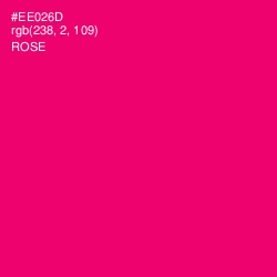 #EE026D - Rose Color Image