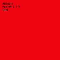 #EE0311 - Red Color Image