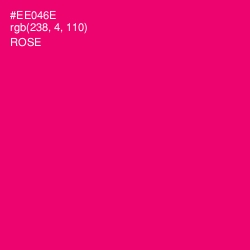 #EE046E - Rose Color Image