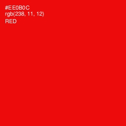 #EE0B0C - Red Color Image