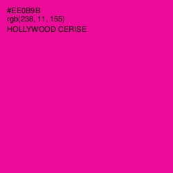 #EE0B9B - Hollywood Cerise Color Image