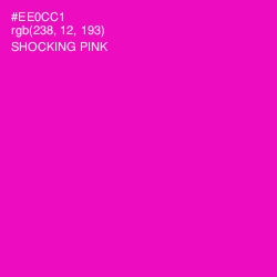 #EE0CC1 - Shocking Pink Color Image