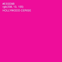 #EE0D9B - Hollywood Cerise Color Image