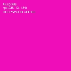 #EE0DB8 - Hollywood Cerise Color Image