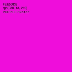 #EE0DDB - Purple Pizzazz Color Image