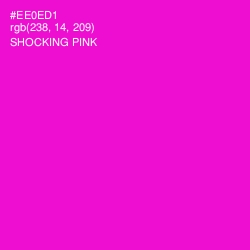 #EE0ED1 - Shocking Pink Color Image