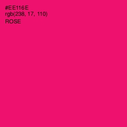 #EE116E - Rose Color Image