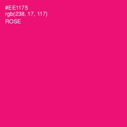 #EE1175 - Rose Color Image