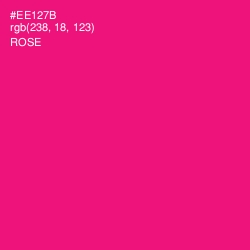 #EE127B - Rose Color Image
