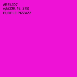 #EE12D7 - Purple Pizzazz Color Image