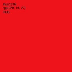#EE131B - Red Color Image