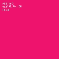 #EE146D - Rose Color Image
