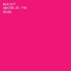 #EE1677 - Rose Color Image
