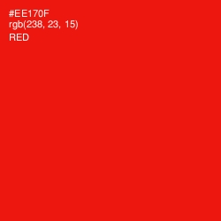 #EE170F - Red Color Image