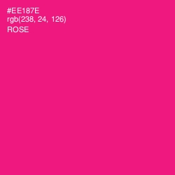 #EE187E - Rose Color Image