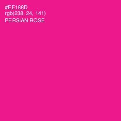 #EE188D - Persian Rose Color Image