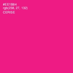 #EE1B84 - Cerise Color Image