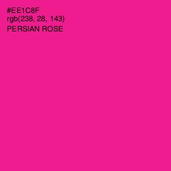 #EE1C8F - Persian Rose Color Image