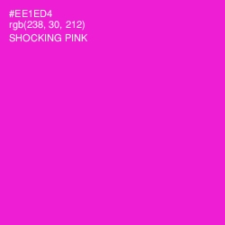 #EE1ED4 - Shocking Pink Color Image