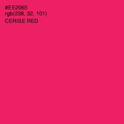 #EE2065 - Cerise Red Color Image